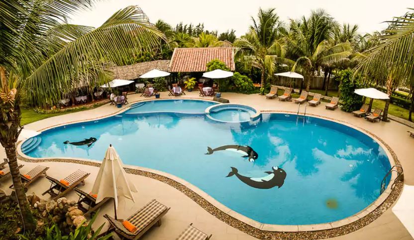 hồ bơi chuẩn resort